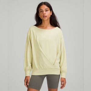 Lululemon Pleated Modal Fleece Pullover